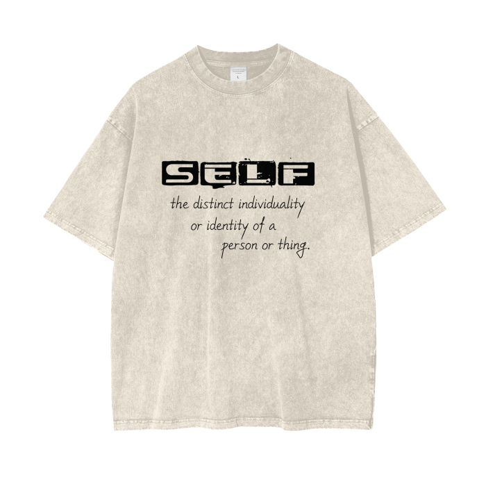 Streetwear Unisex Oversized Snow Wash T-Shirt