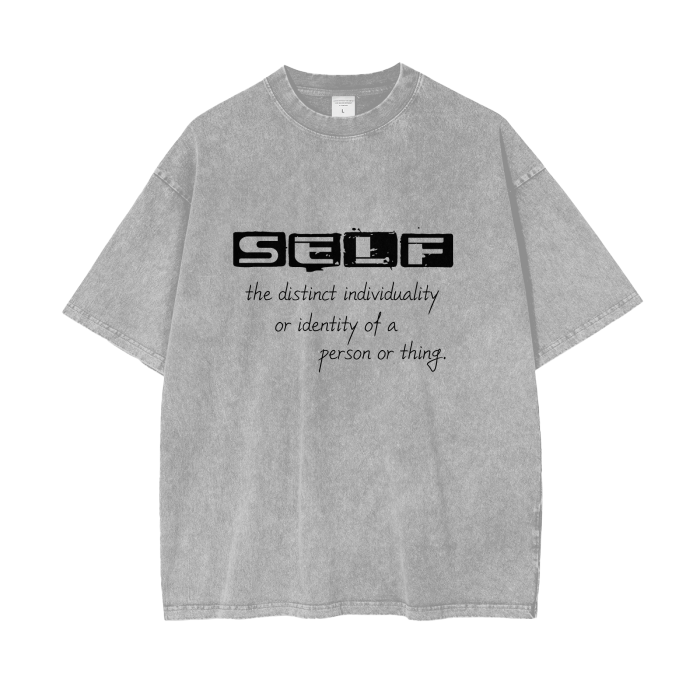 Streetwear Unisex Oversized Snow Wash T-Shirt